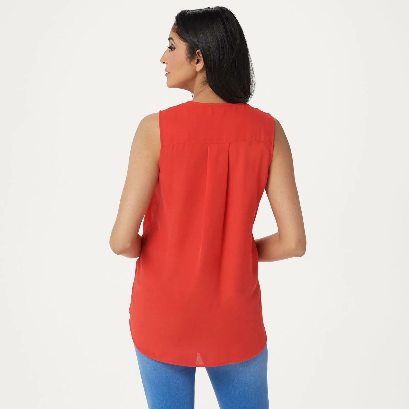 Laurie Felt Women's Sleeveless Wrap Blouse