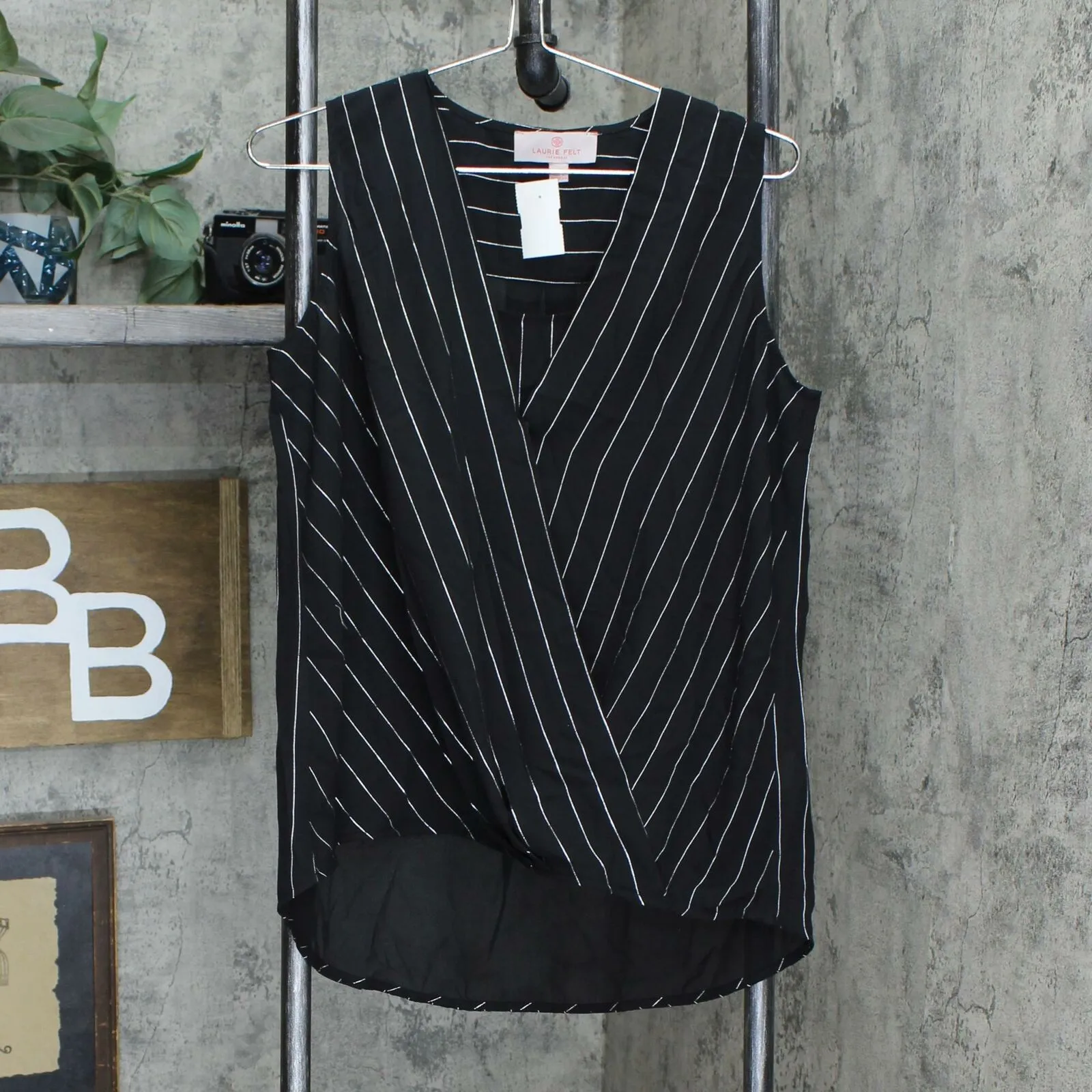 Laurie Felt Women's Sleeveless Wrap Blouse