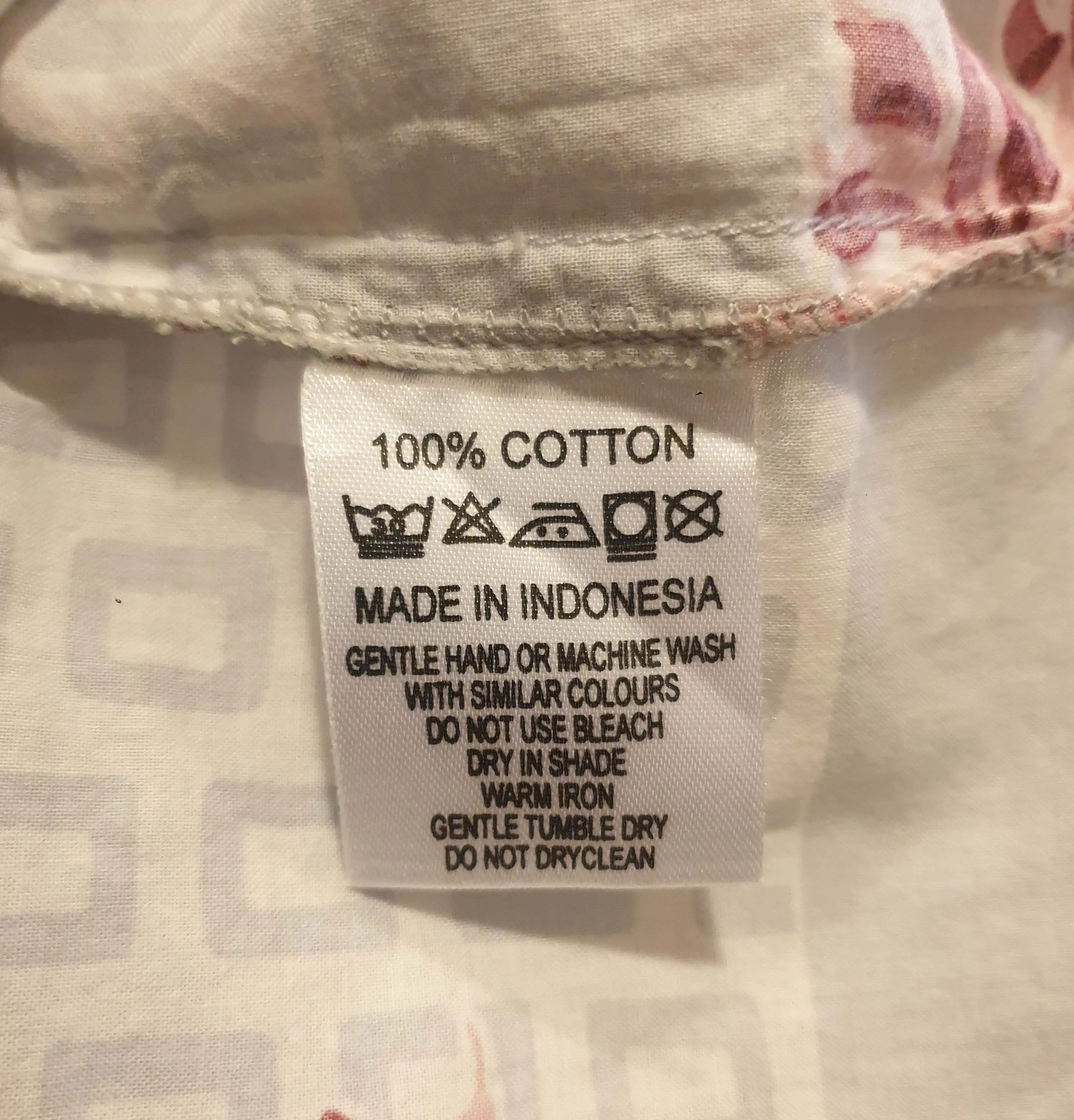 Lazybones grey cotton dress with floral print size XL