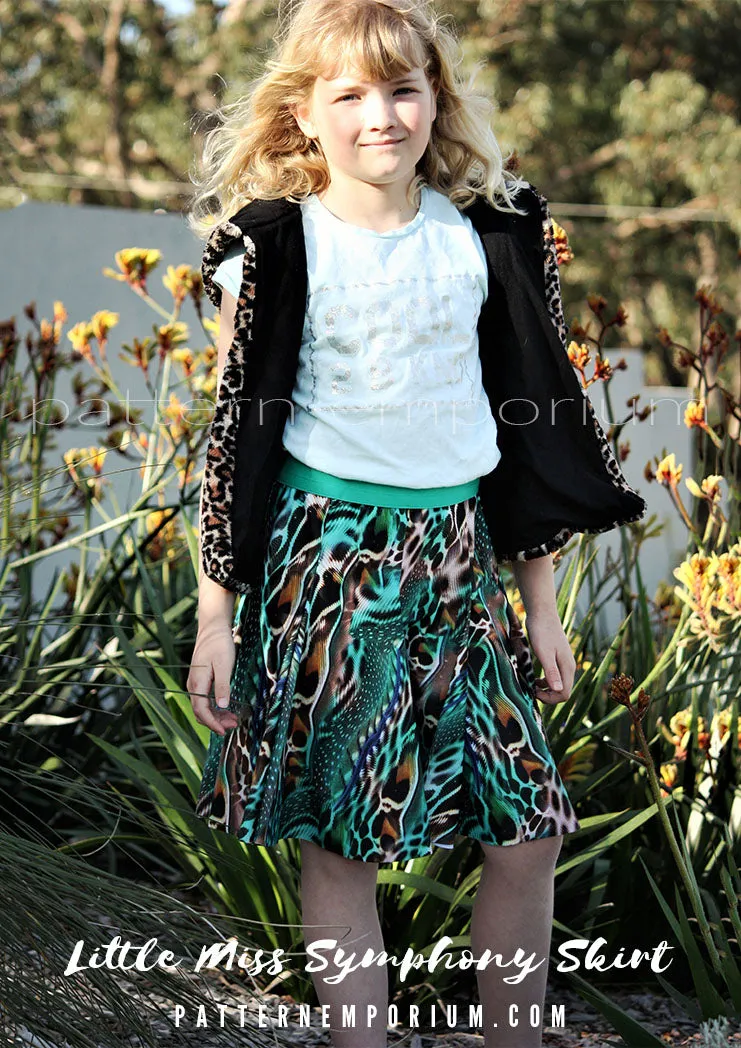 Little Miss Symphony Skirt | Girls Sewing Pattern