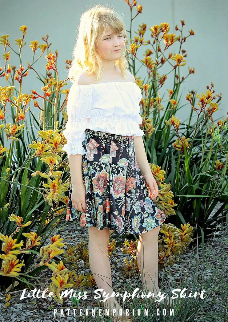 Little Miss Symphony Skirt | Girls Sewing Pattern