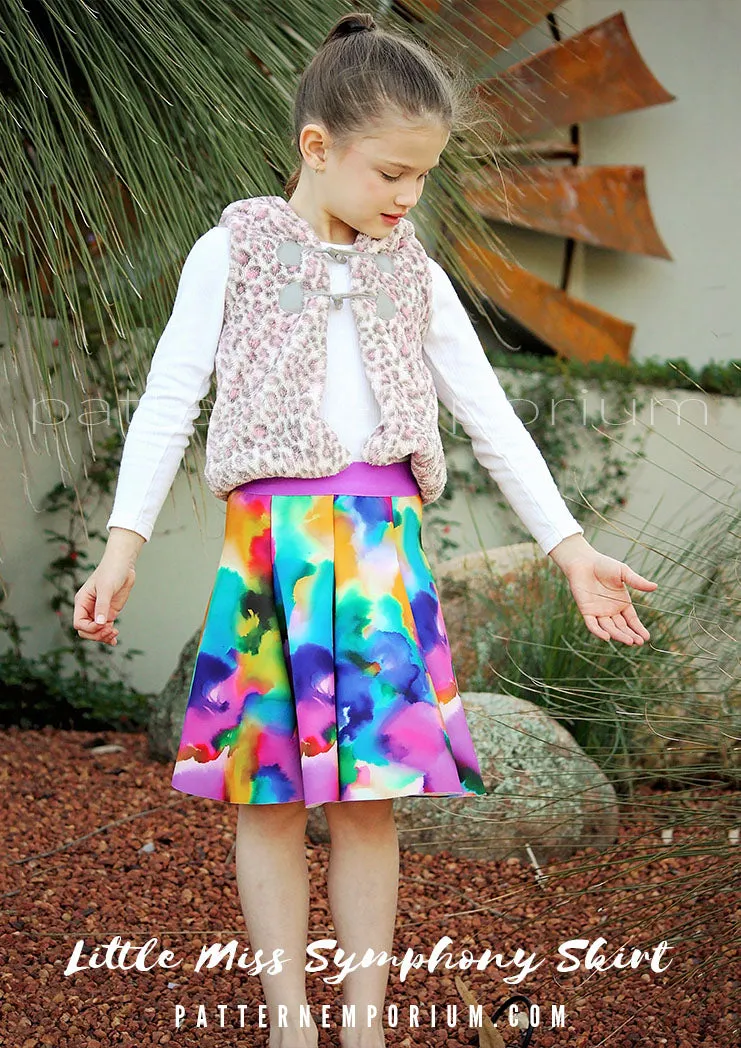 Little Miss Symphony Skirt | Girls Sewing Pattern