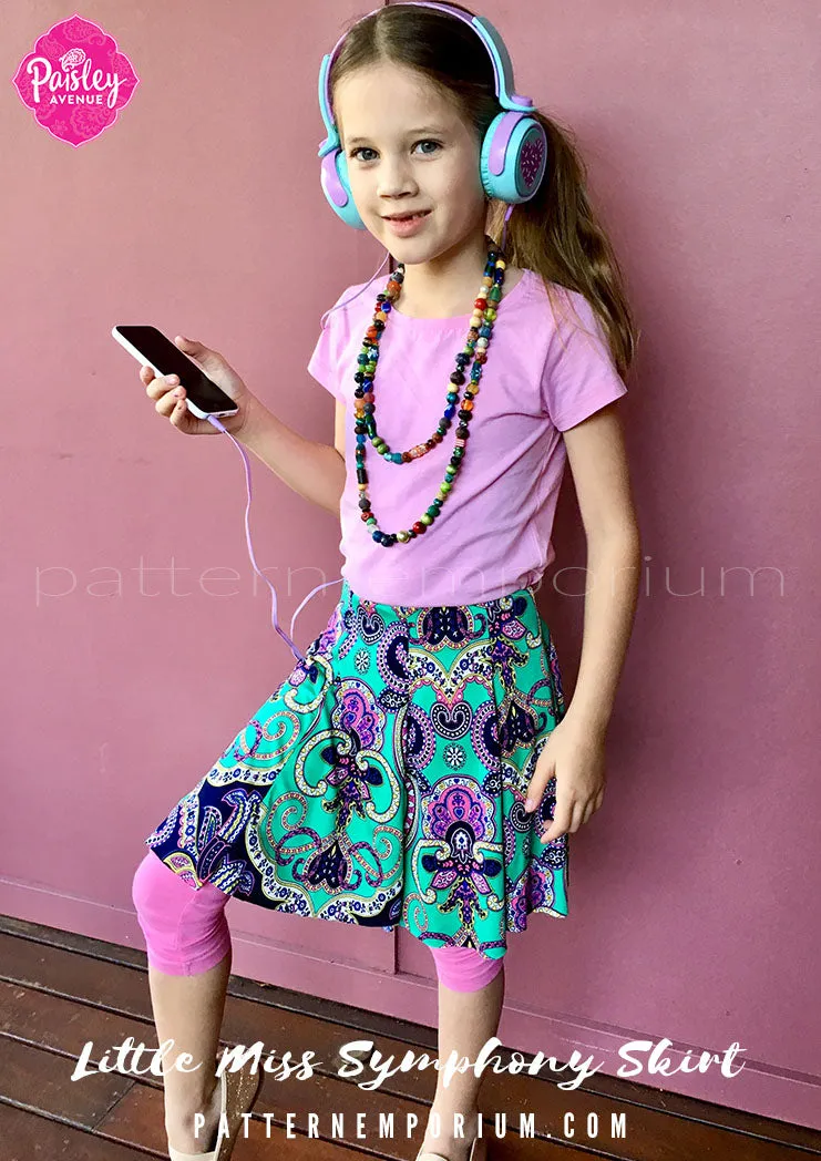 Little Miss Symphony Skirt | Girls Sewing Pattern