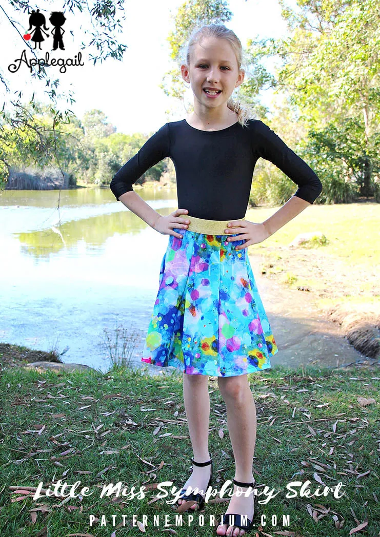 Little Miss Symphony Skirt | Girls Sewing Pattern