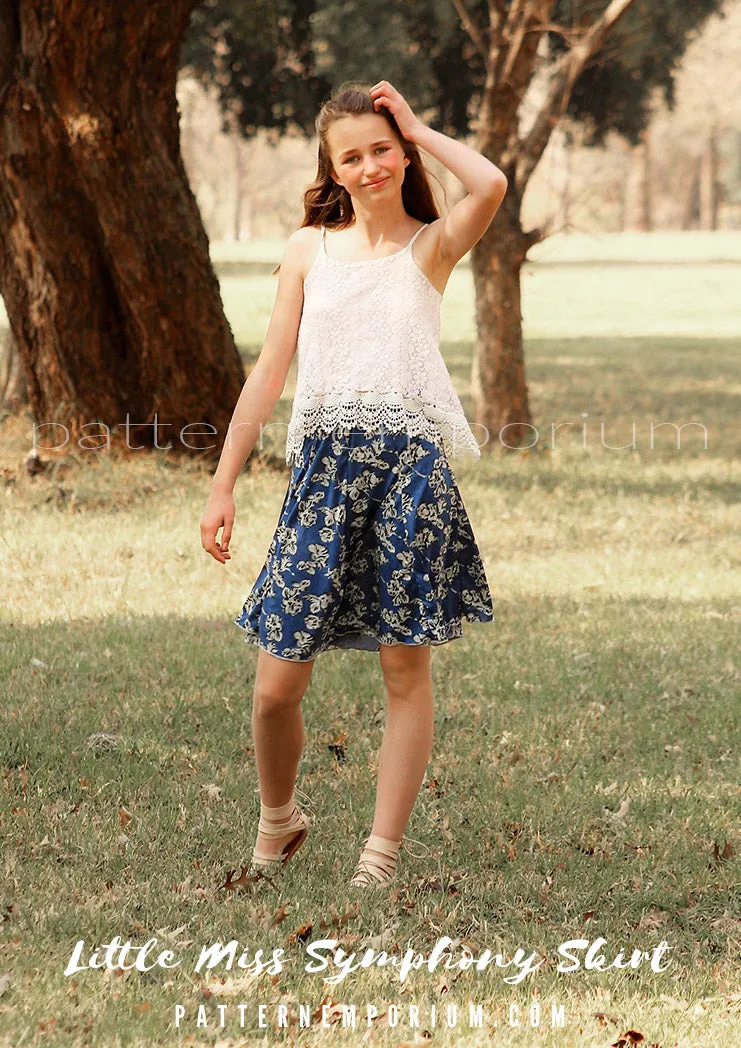 Little Miss Symphony Skirt | Girls Sewing Pattern