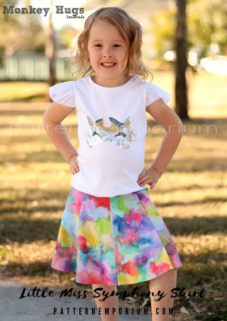 Little Miss Symphony Skirt | Girls Sewing Pattern