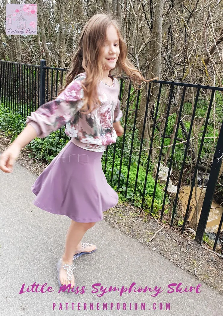 Little Miss Symphony Skirt | Girls Sewing Pattern