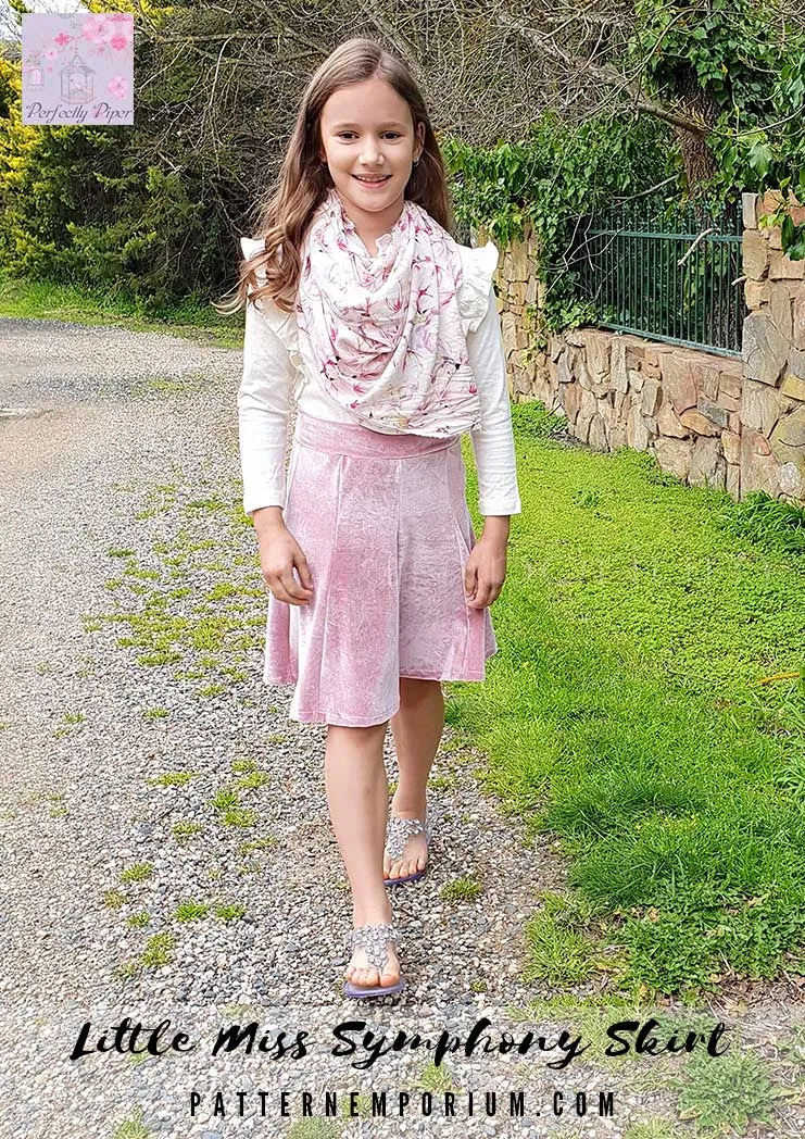 Little Miss Symphony Skirt | Girls Sewing Pattern