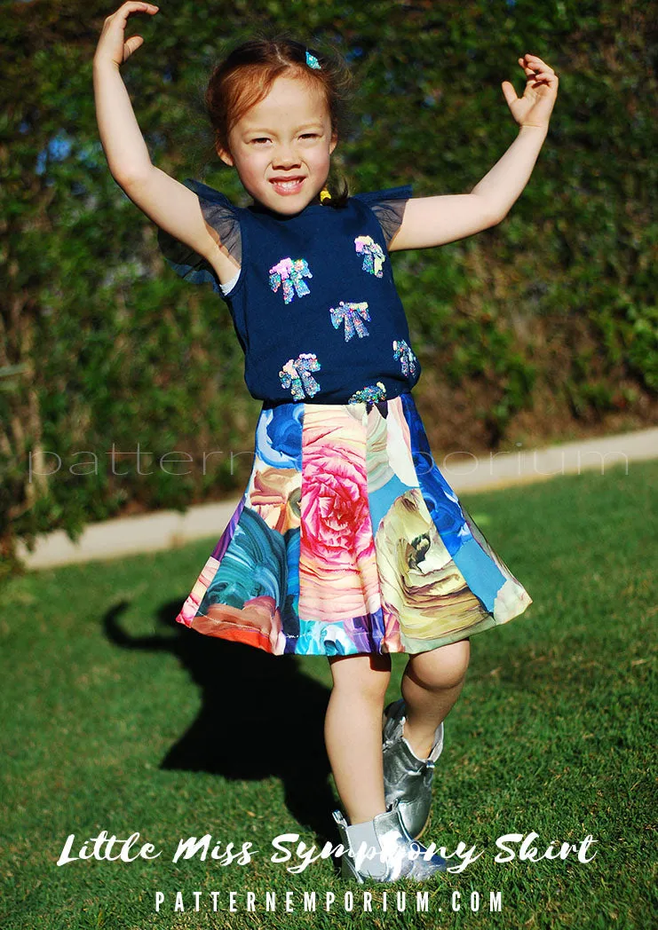 Little Miss Symphony Skirt | Girls Sewing Pattern