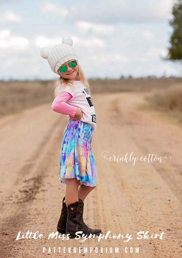 Little Miss Symphony Skirt | Girls Sewing Pattern