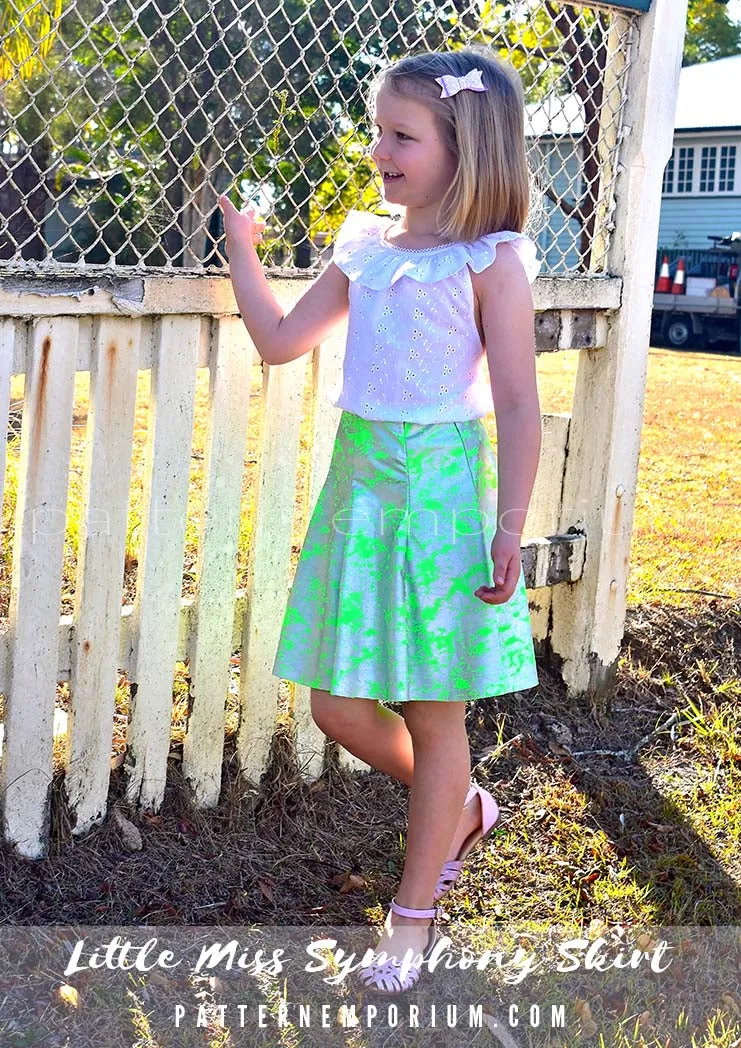 Little Miss Symphony Skirt | Girls Sewing Pattern