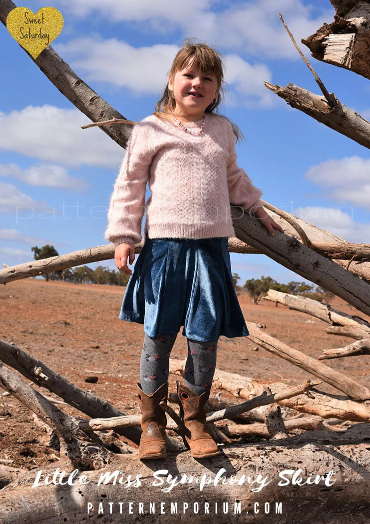 Little Miss Symphony Skirt | Girls Sewing Pattern