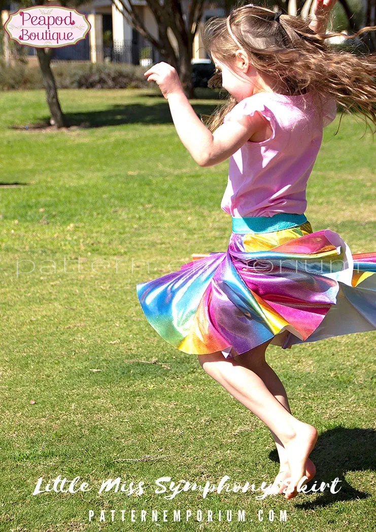 Little Miss Symphony Skirt | Girls Sewing Pattern