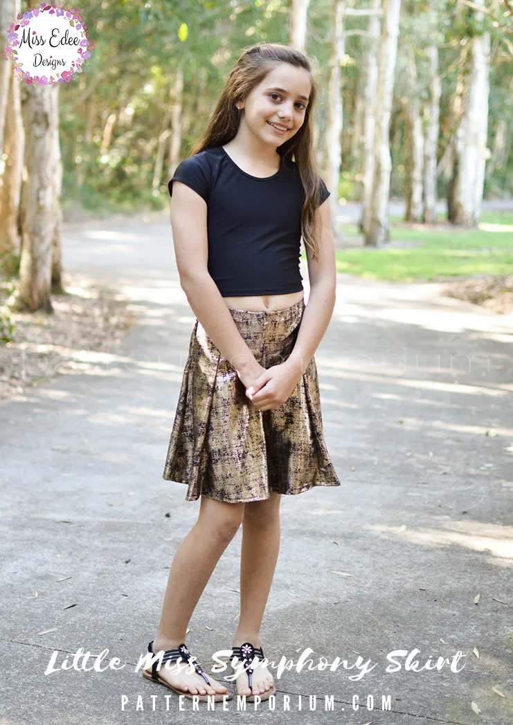 Little Miss Symphony Skirt | Girls Sewing Pattern