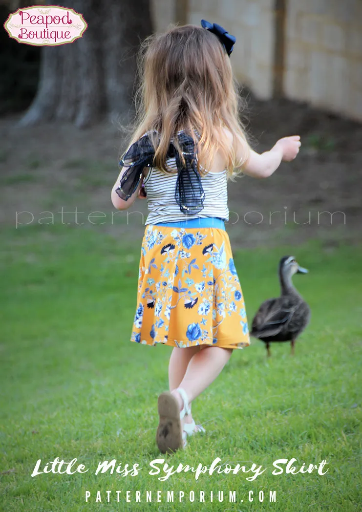 Little Miss Symphony Skirt | Girls Sewing Pattern