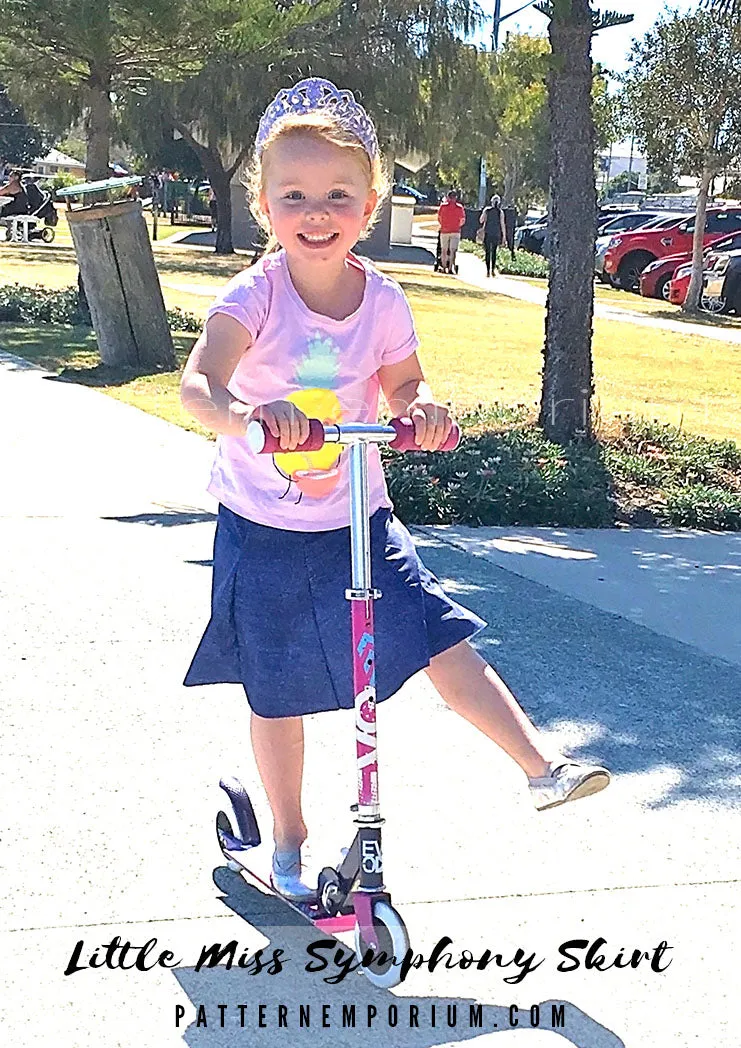 Little Miss Symphony Skirt | Girls Sewing Pattern