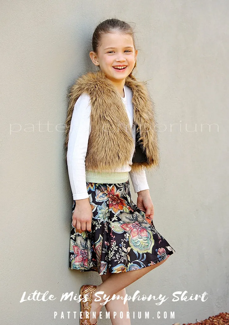 Little Miss Symphony Skirt | Girls Sewing Pattern