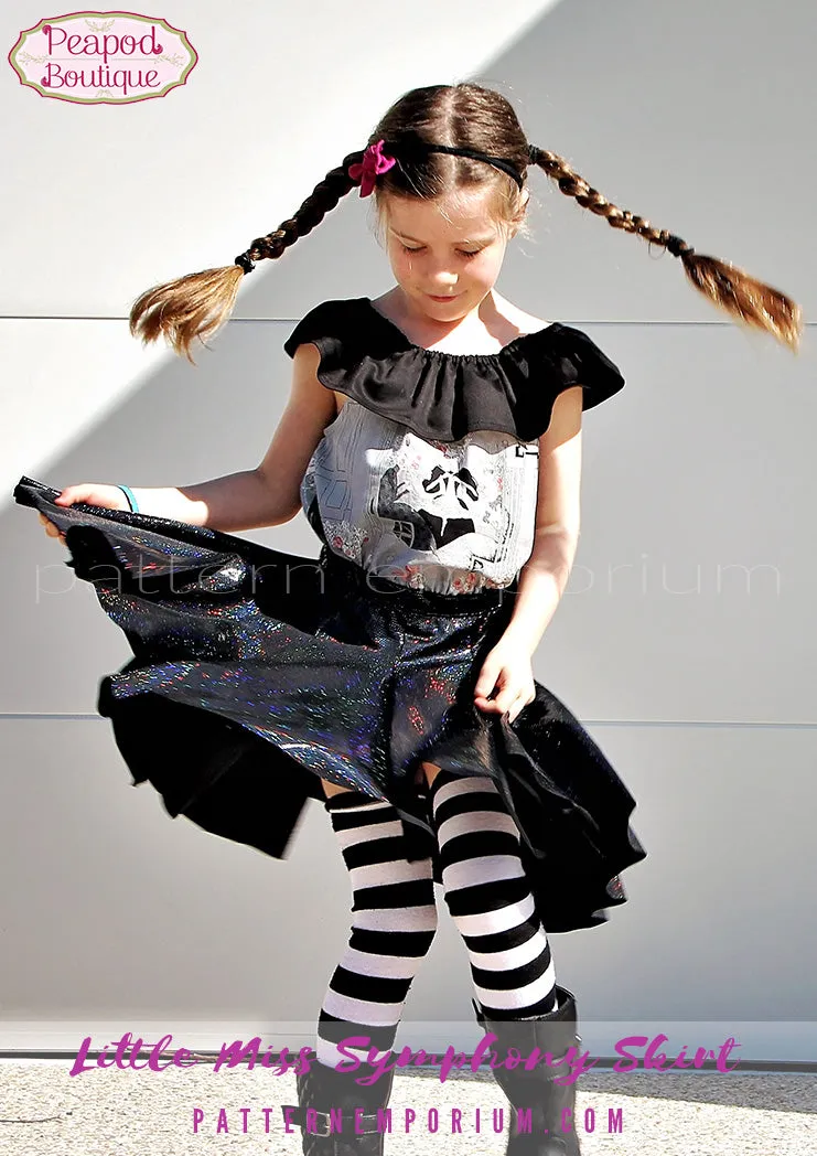 Little Miss Symphony Skirt | Girls Sewing Pattern