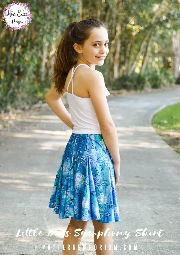 Little Miss Symphony Skirt | Girls Sewing Pattern