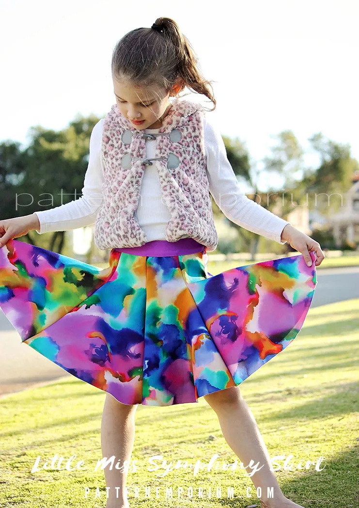 Little Miss Symphony Skirt | Girls Sewing Pattern