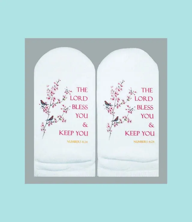 Lord Bless You Numbers 6:24 Socks