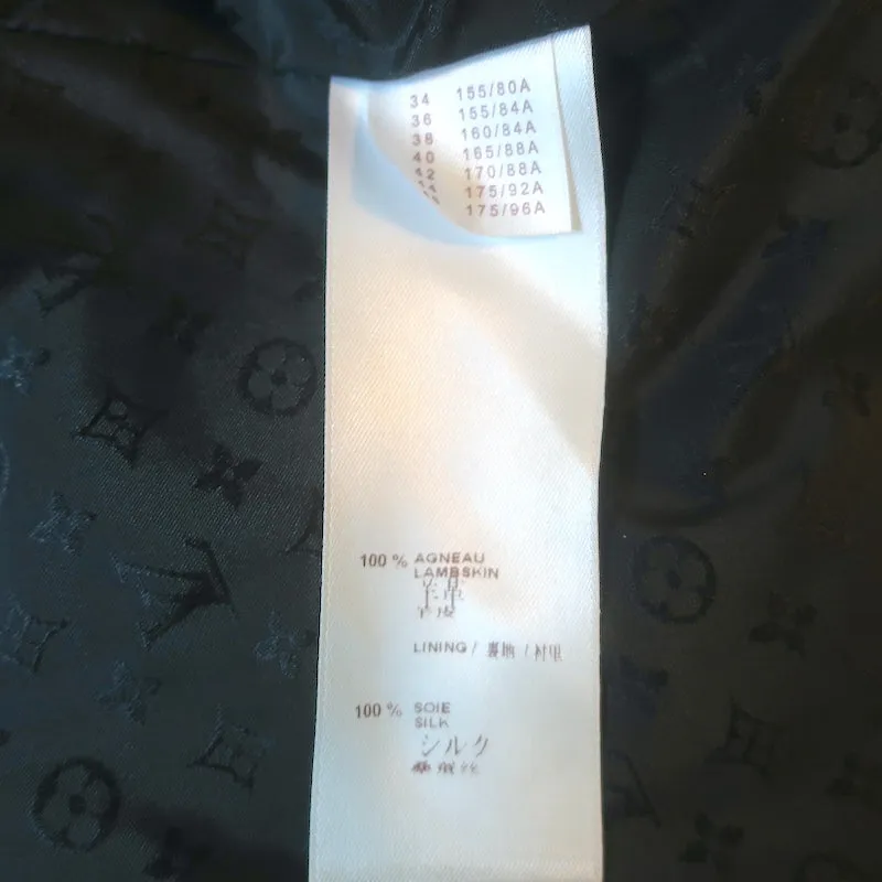 Louis Vuitton Convertible Biker Jacket Vest Emerald Leather Size 36