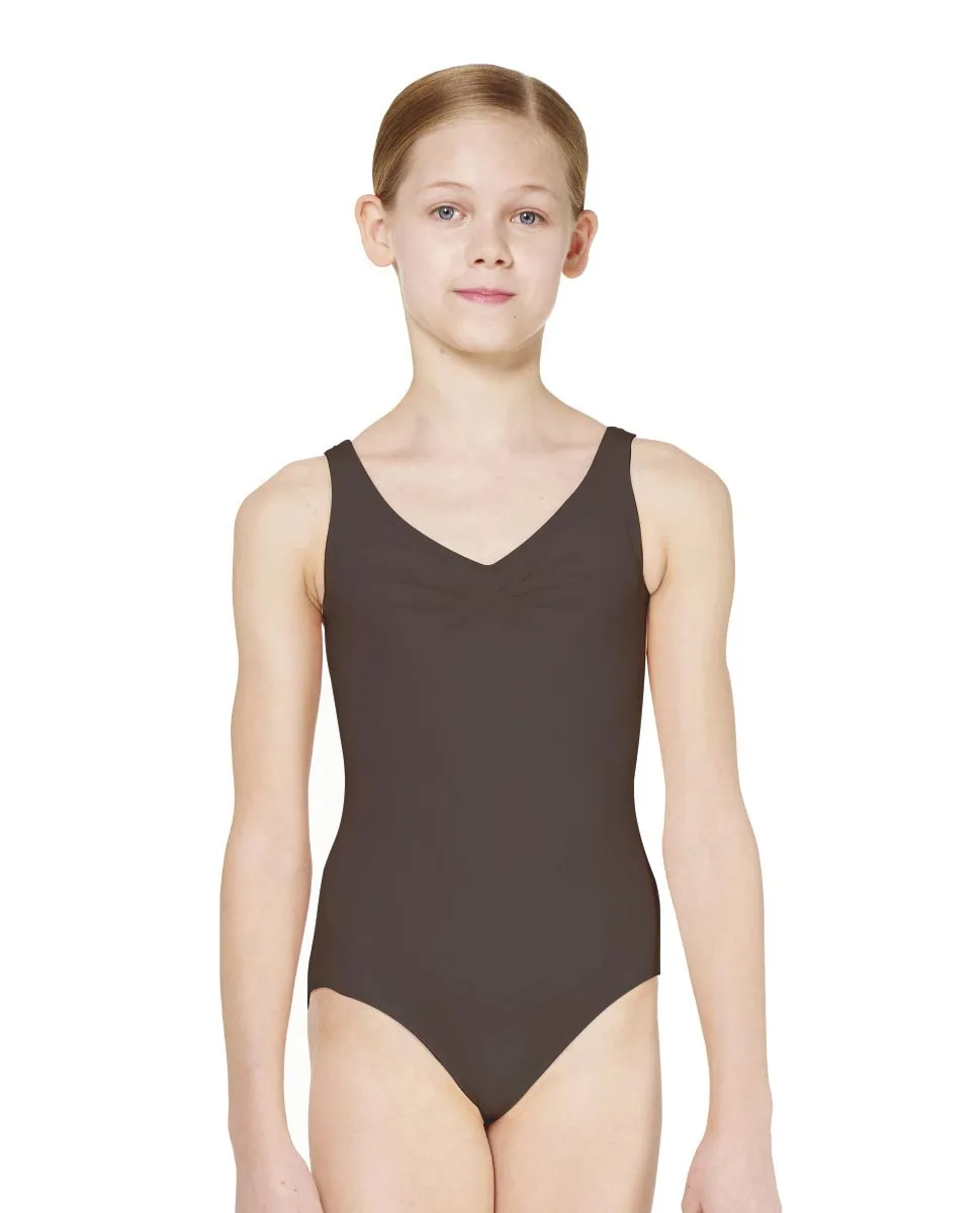Lulli Sandra Pinch Front Tank Girls Leotard