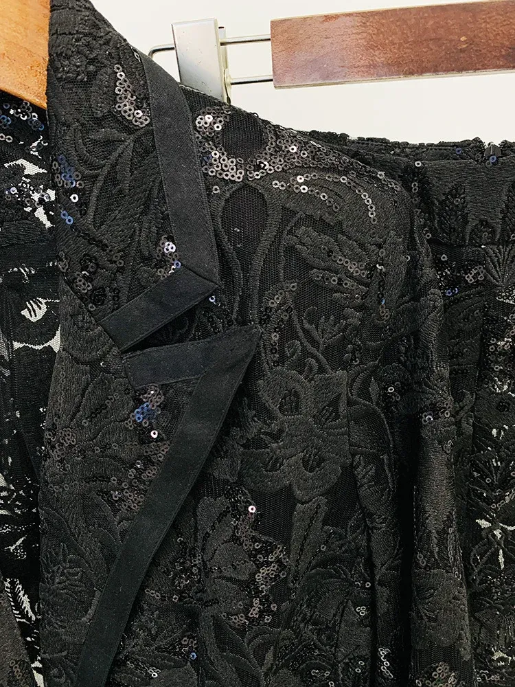 Luxe Glam Sequin Pantsuit – Elegant Women’s Fancy Pantsuit for Weddings & Parties | Blazer and Pant Set