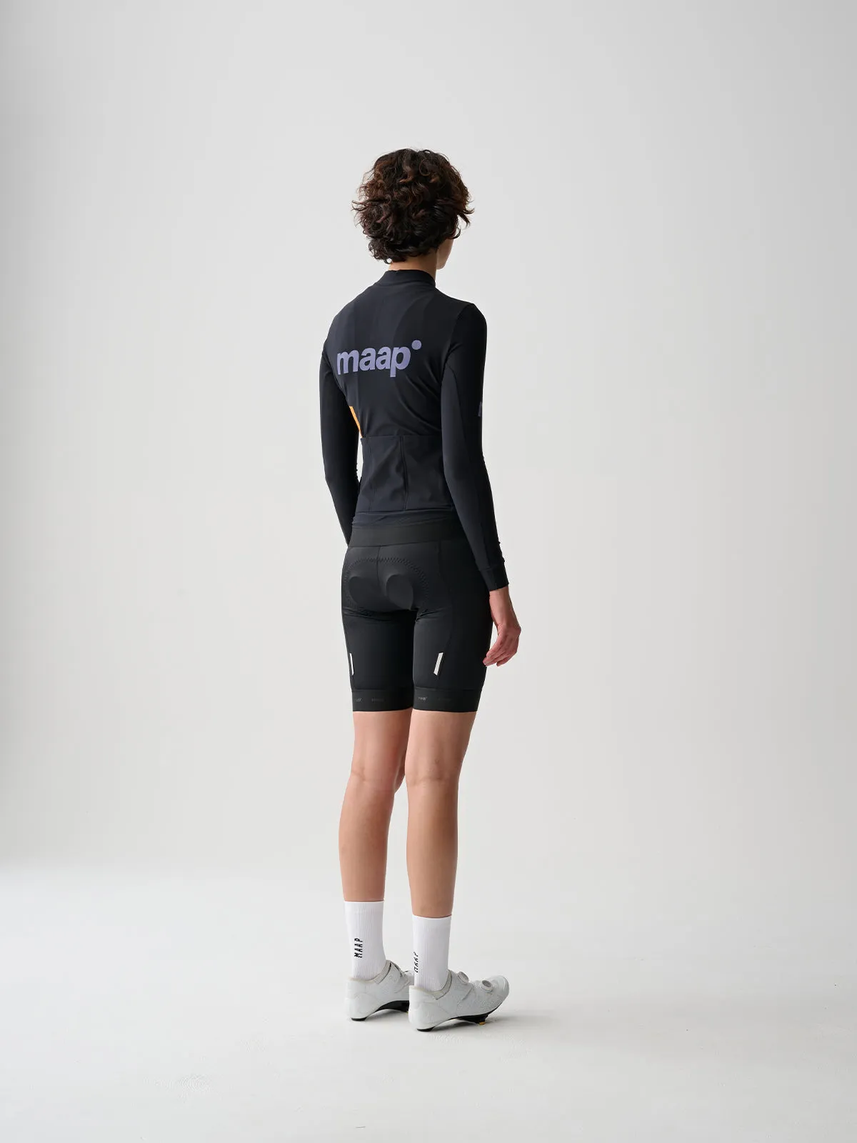 MAAP Womens Training Thermal LS Jersey 2.0 - Black/Lavender