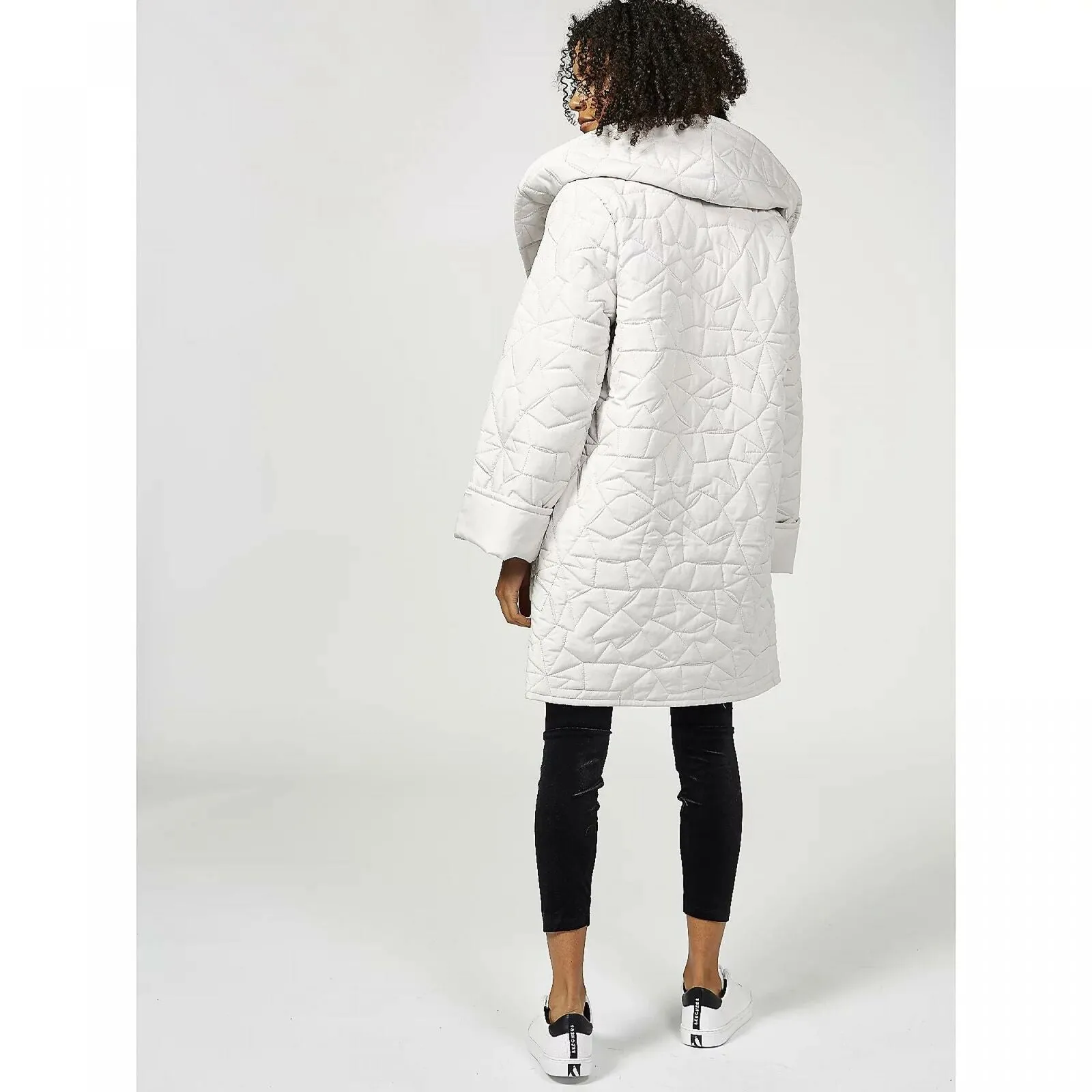 MarlaWynne Women's Reversible Lightweight Quilted Coat