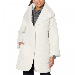 MarlaWynne Women's Reversible Lightweight Quilted Coat