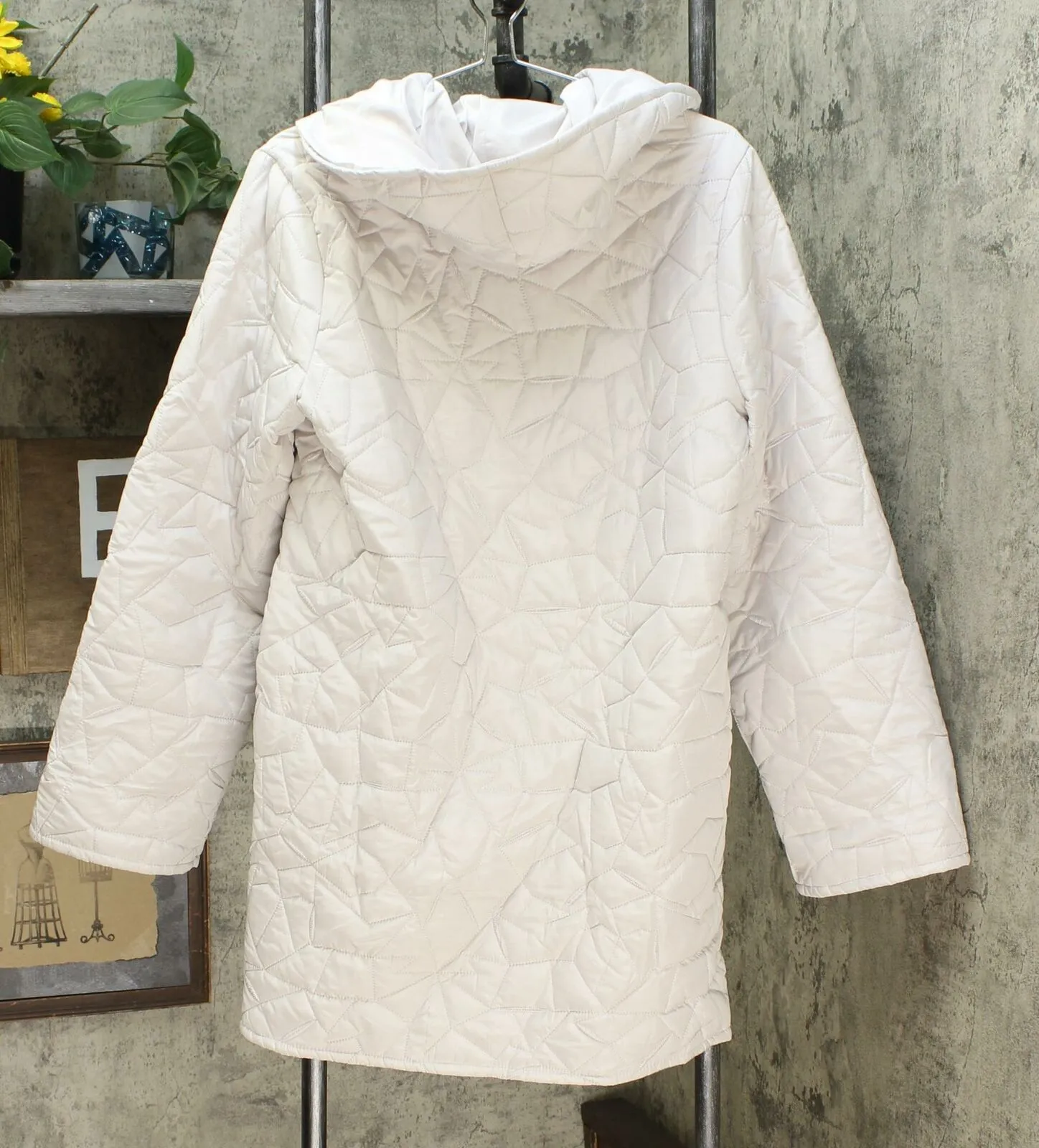 MarlaWynne Women's Reversible Lightweight Quilted Coat