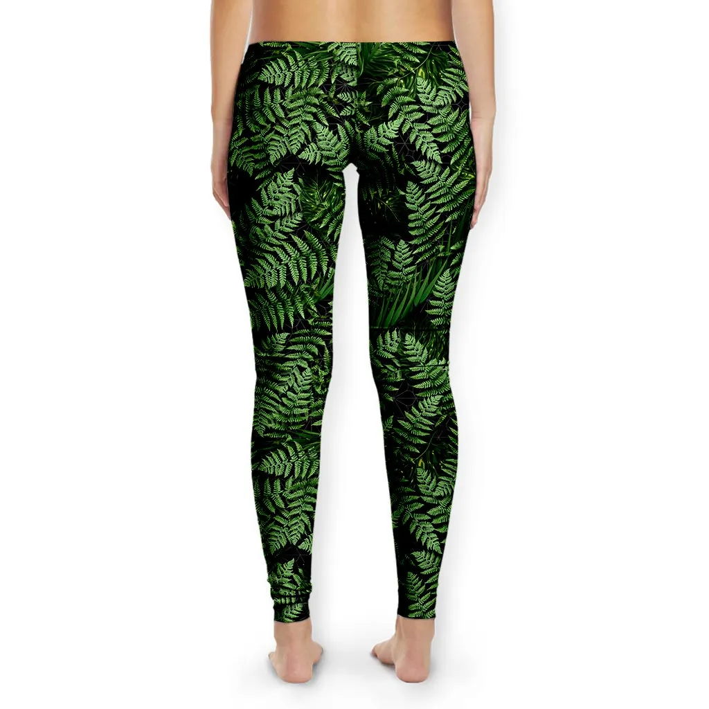 MEANINGWAVE AESTHETIC FERN Women's Tights
