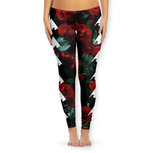 MEANINGWAVE ROSES Women's Leggings