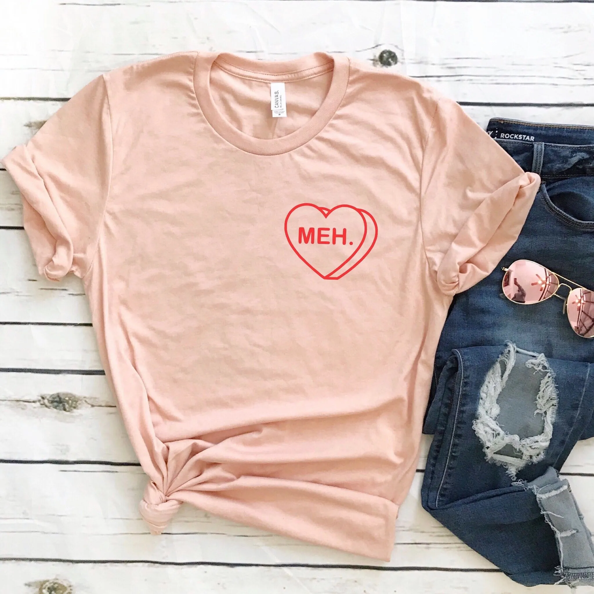 Meh Candy heart shirt