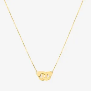 Menottes Dinh Van R8 Yellow Gold Necklace