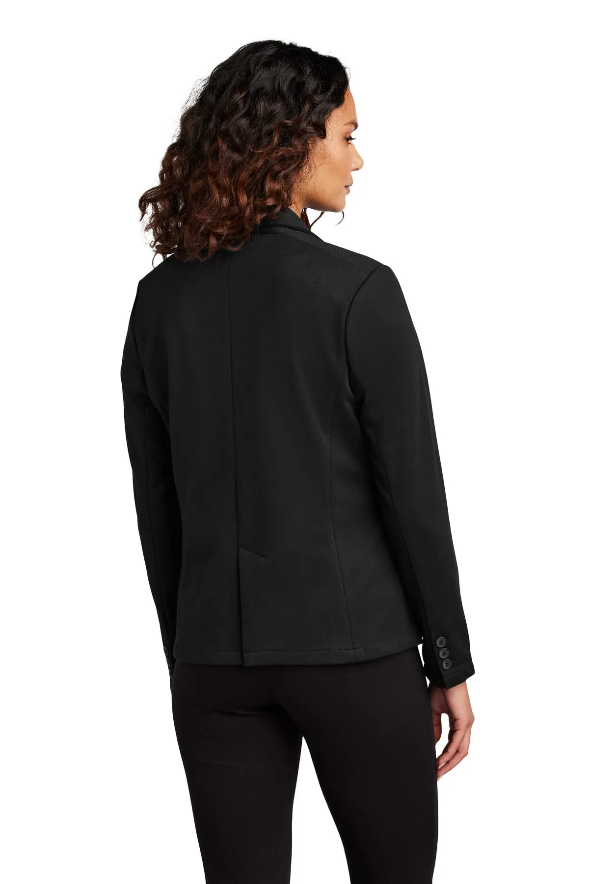 Mercer Mettle Women's Relaxed Knit Blazer MM3031 Deep Black