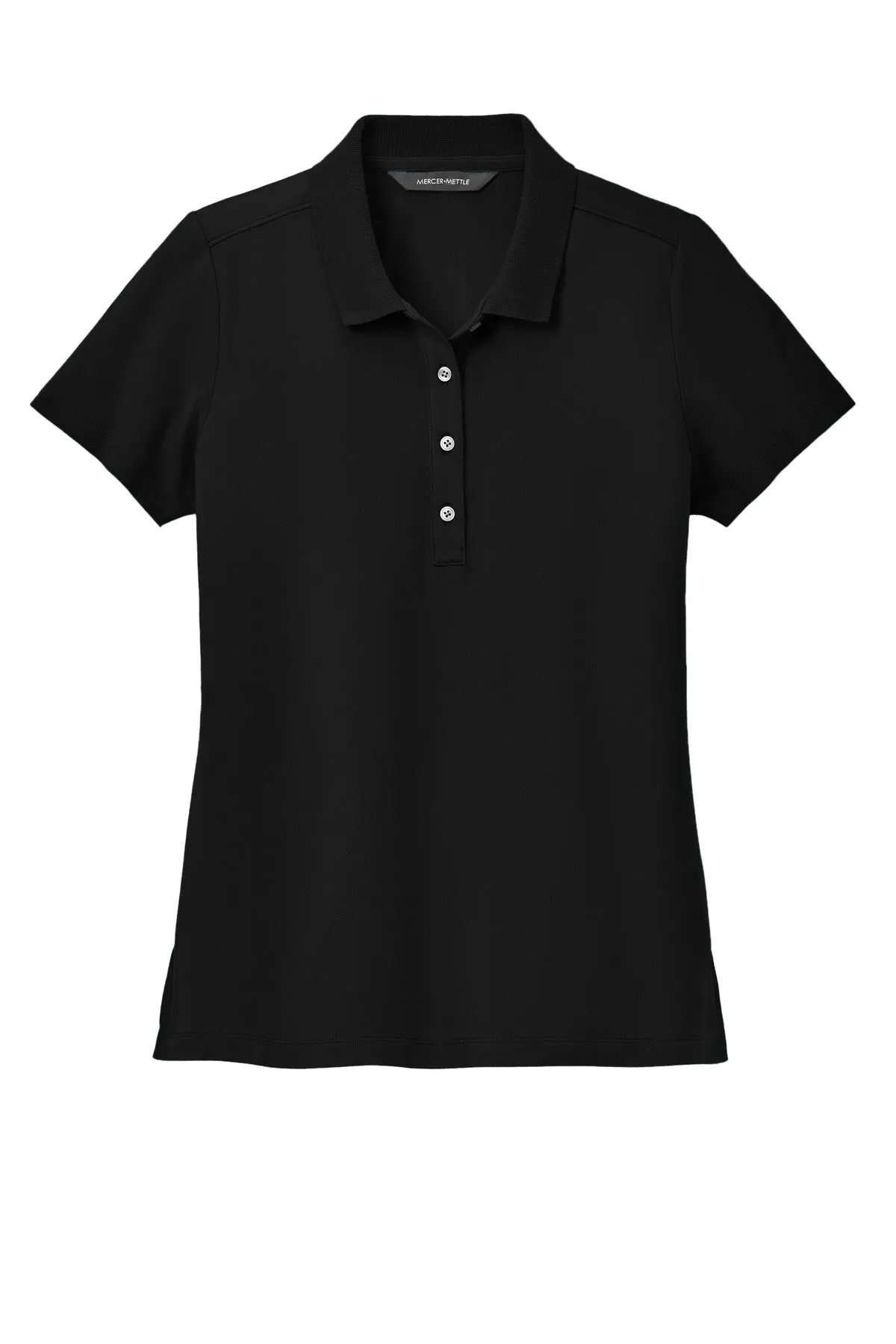 Mercer Mettle Women's Stretch Pique Polo MM1005 Deep Black