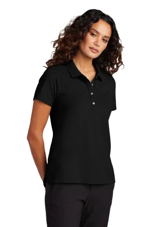 Mercer Mettle Women's Stretch Pique Polo MM1005 Deep Black