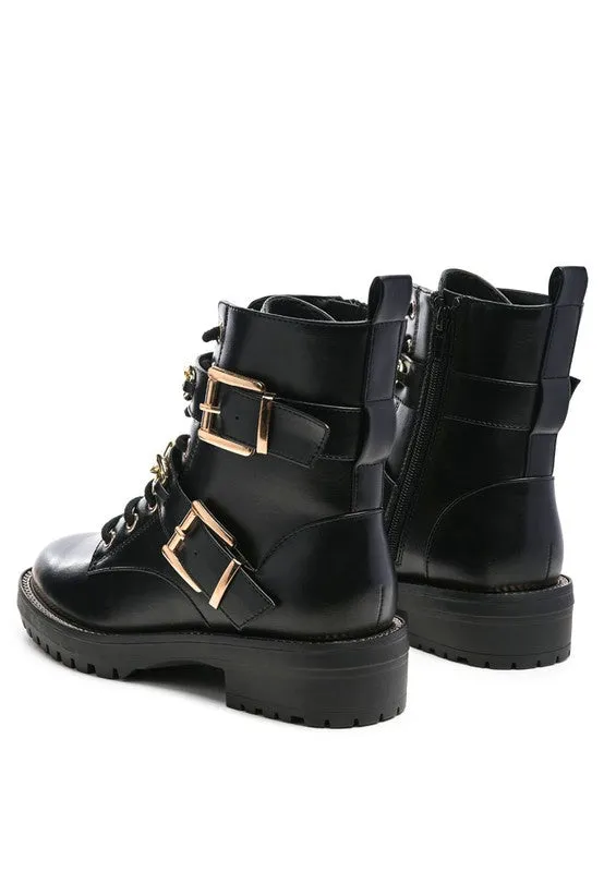Metal Chain Detail Boots