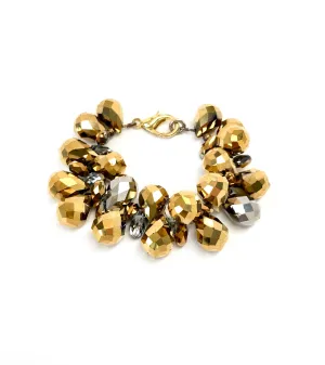 Miami Silver & Gold Drops Bracelet
