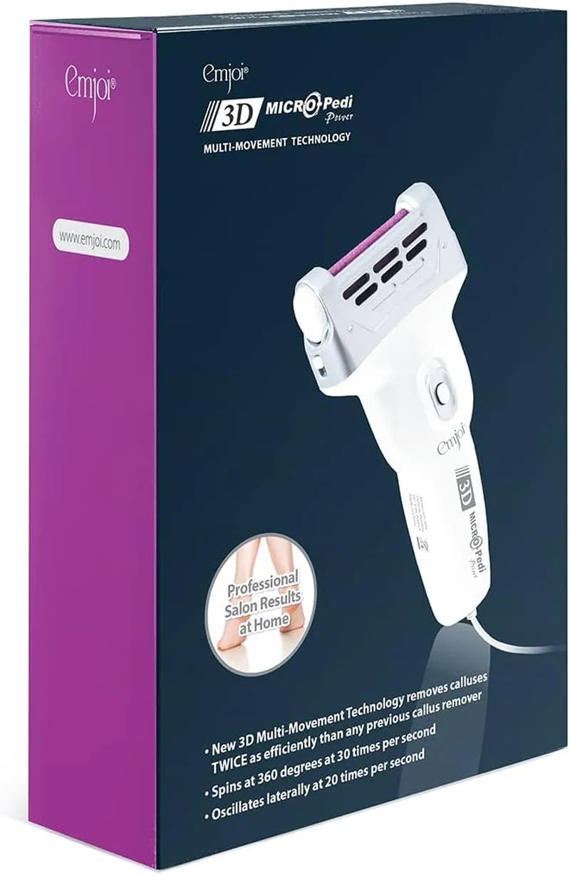 Micro-Pedi 3D POWER Callus Remover with Xtreme Coarse Soft & Flexible Roller (Most Powerful & Corded)