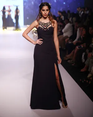 Midnight Blue Rivet Gown