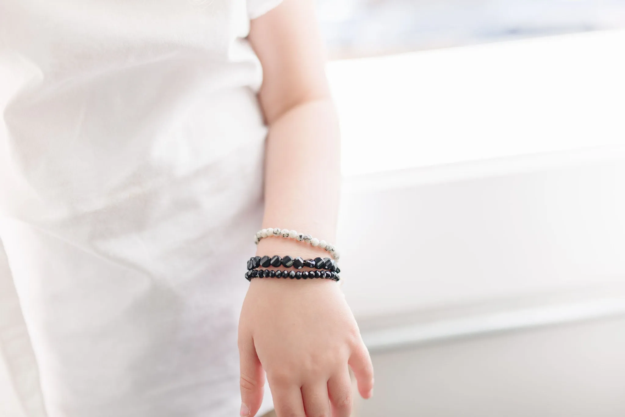 Midnight Mom   Mini Bracelet Set (4MM Beads)