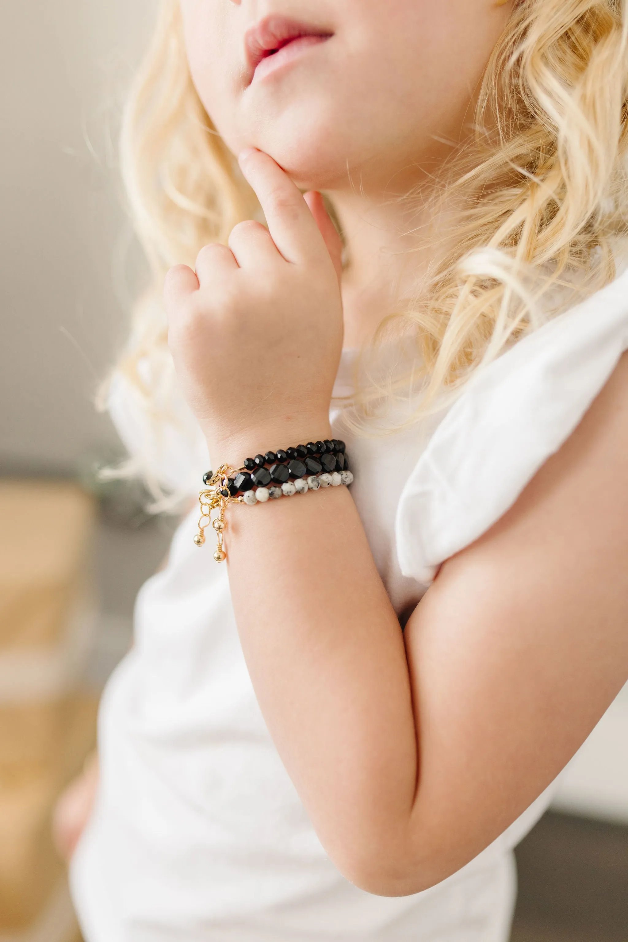Midnight Mom   Mini Bracelet Set (4MM Beads)