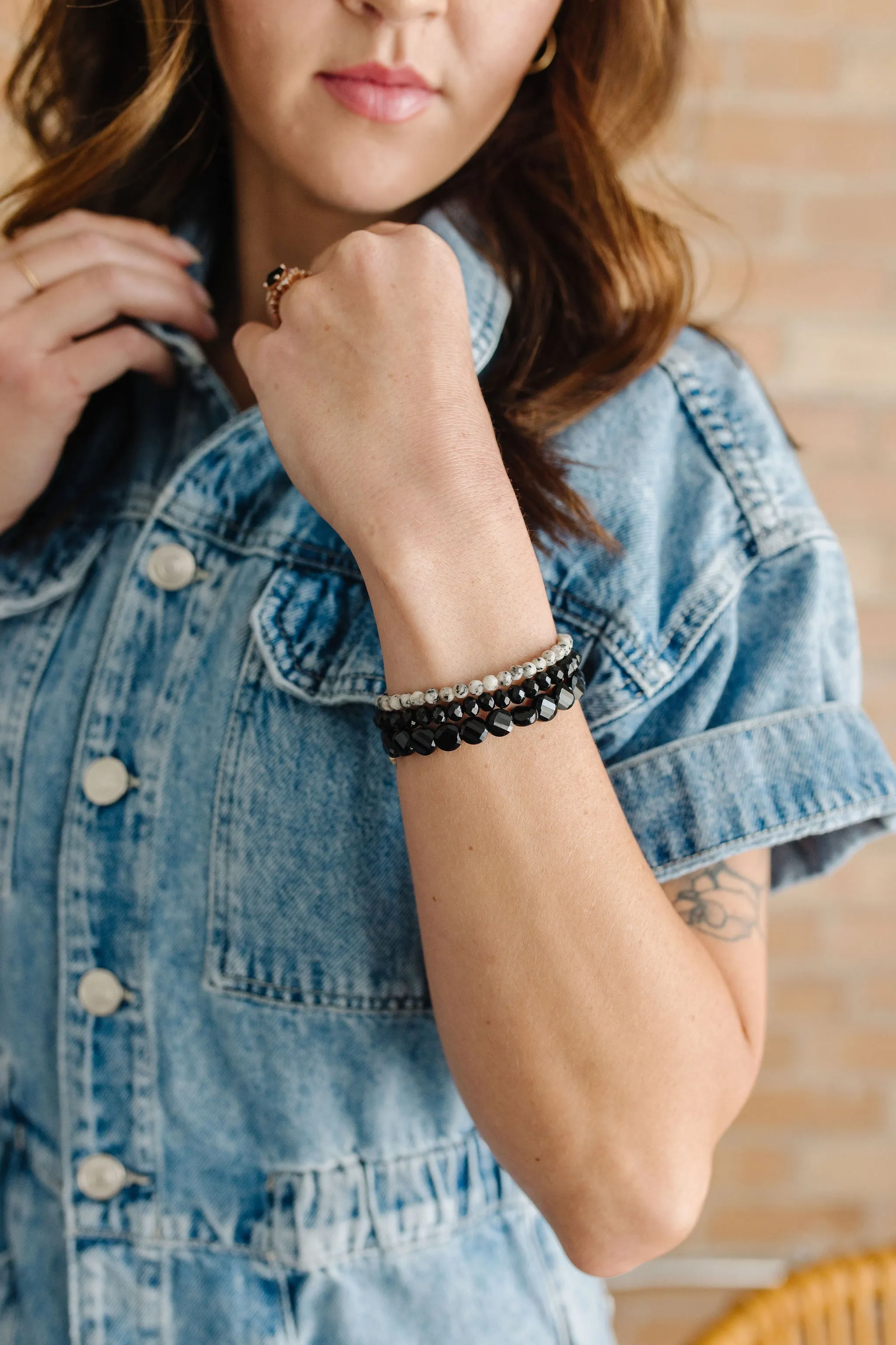 Midnight Mom   Mini Bracelet Set (4MM Beads)