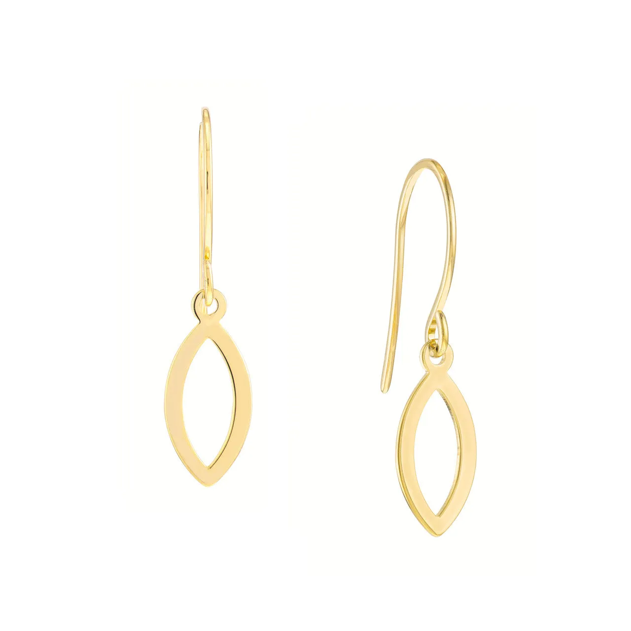 Mini Open Marquise Dangle Earrings