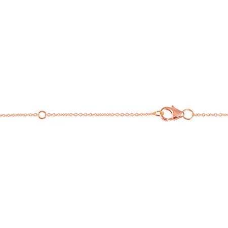 Mini Triangle Necklace | Rose Gold