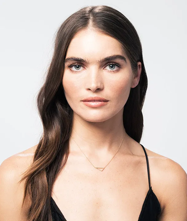 Mini Triangle Necklace | Rose Gold