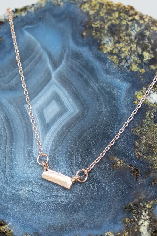 Minnie Micro Bar Necklace